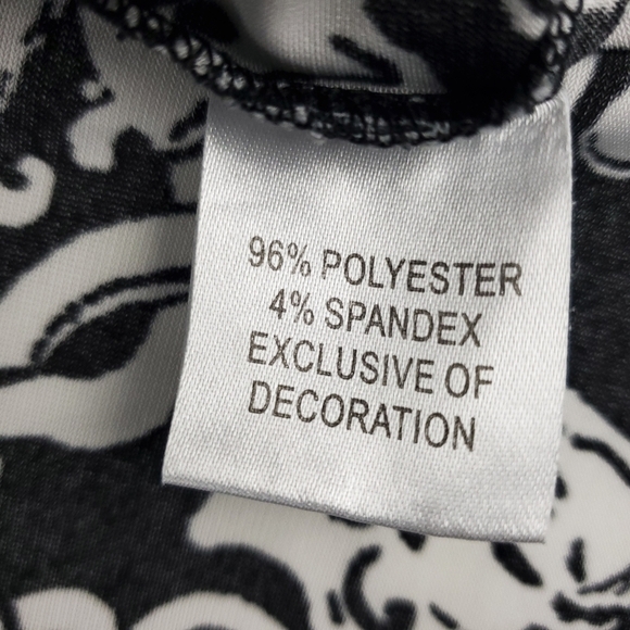 Island Republic Blk Wht Blue Boho Tunic Top Med - Picture 6 of 15